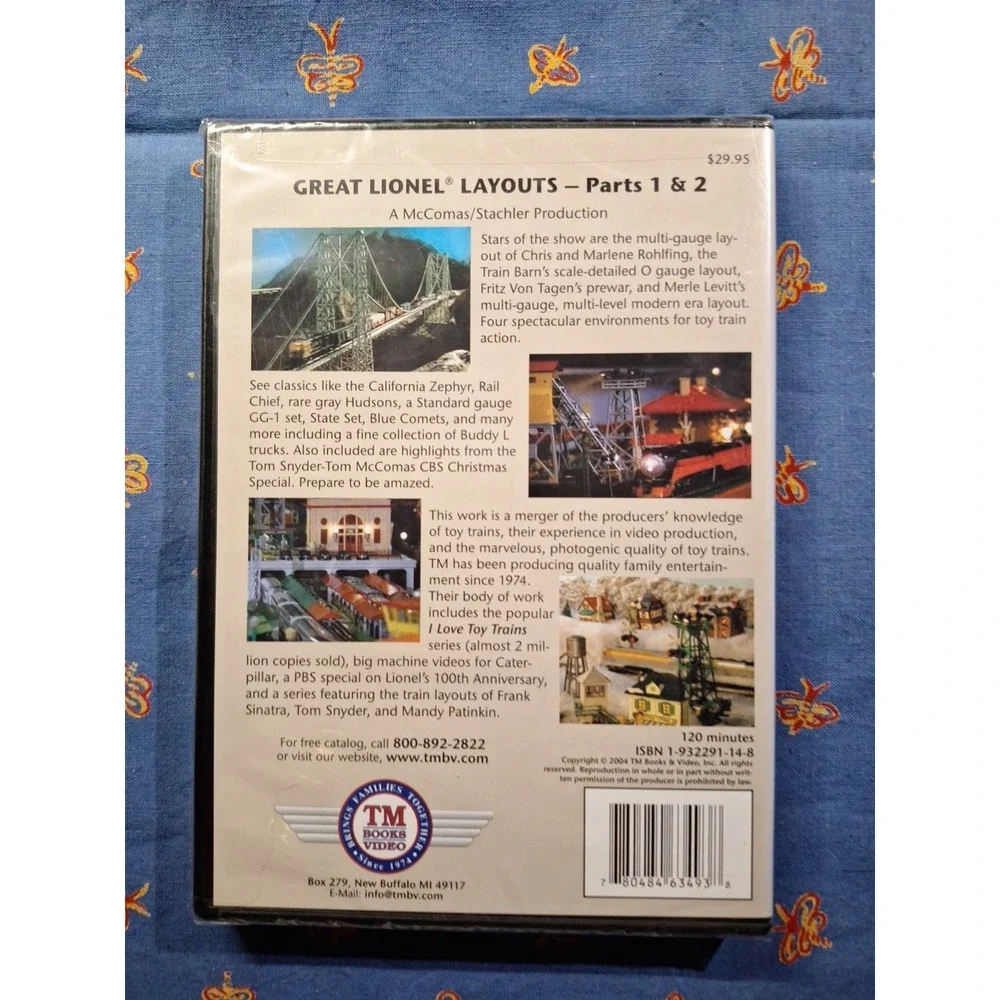 Lionel Great‎ Layouts part 1 & 2 DVD Digitally Remastered NEW